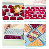 Round Ice Cube Tray With Lid Refrigerator Ice Ball Maker Mold For Freezer - Alif Online