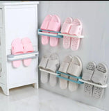 Shoe holder Rack bathroom Slippers wall Mounted New - Alif Online