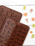 Silicone Chocolate Mould Birthday Cake Decorations Letters and Numbers Molds