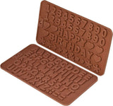 Silicone Chocolate Mould Birthday Cake Decorations Letters and Numbers Molds - Alif Online