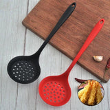 Silicone Colander Non-stick Kitchen Strainer Heat Resistant Filter Spoon Mesh Skimmer Kitchen - Alif Online