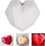 Silicone Diamond Heart Shaped Mould 8 inches - Alif Online