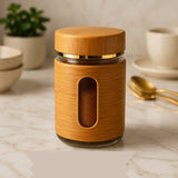 Wooden Glass Salt And Pepper Shaker