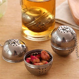 Stainless Steel Spice Ball Herb Infuser Tea Infuser Loose Leaf Tea Strainer Filter - Alif Online