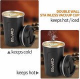Temperature Coffee Mug 304 Steel Body (510ml) - Alif Online