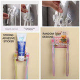 Tooth Brush and Toothpaste Hanging Hook - Alif Online