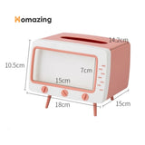 Creative Tv Tissue Box Holder With Phone Holder
