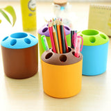 Unique Design Desks School Office Organizer Candy Color Creative Household Toothbrush Holder Plastic Toothbrush Storage Tube Health Fashion
