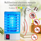 UV Socket Electric LED Mosquito Fly Insect Night Lamp Killer Zapper US Plug