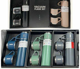 Vacuum Flask Set 500ml 12 Hour Lasting Hot & Cool 304 Steel Body - Alif Online