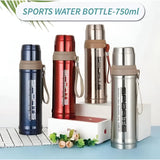 Vacuum Flask Water Bottle Stainless Steel Hot & Cold With Direct Sip 750ML 304SUS
