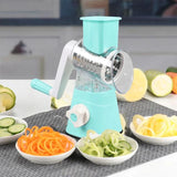Vegetable Cutter Manual Slicer Kitchen Roller Gadgets Tool Vegetable Chopper Round Slicer - Alif Online