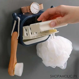 Wall-Mounted Deer-Shaped Soap Box with Flip Drain and Tray