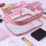 Waterproof Cosmetic Portable Makeup Pouch Travel Hunging Organizer Bag Transparent