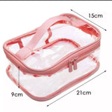 Waterproof Cosmetic Portable Makeup Pouch Travel Hunging Organizer Bag Transparent - Alif Online
