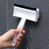 Window Glass Cleaning Brush Double Sided Sponge Wiper Scraper Bathroom Wall Shower Squeegee Mirror Scrubbing Tools - Alif Online